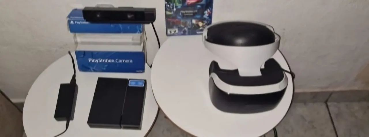 OCULOS VR 3D PS4 COMPLETO FUNCIONANDO PERFEITAMENTE. VAI JOGO E CÂMERA - Foto 2
