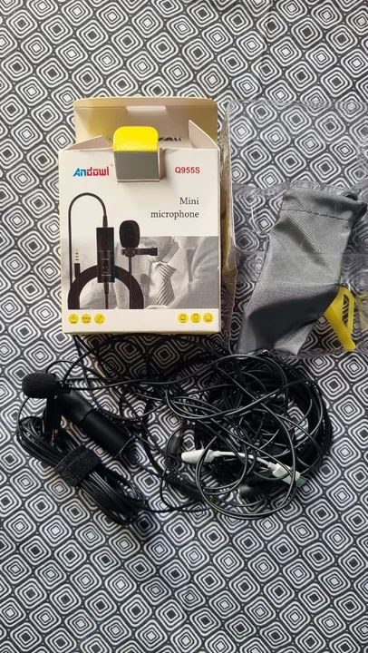 Mini Microfone Lapela Palestrante Profissional Andowl Q955s