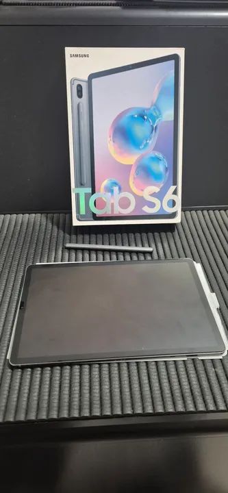 Tablet Samsung Tab S6 com caneta e teclado 