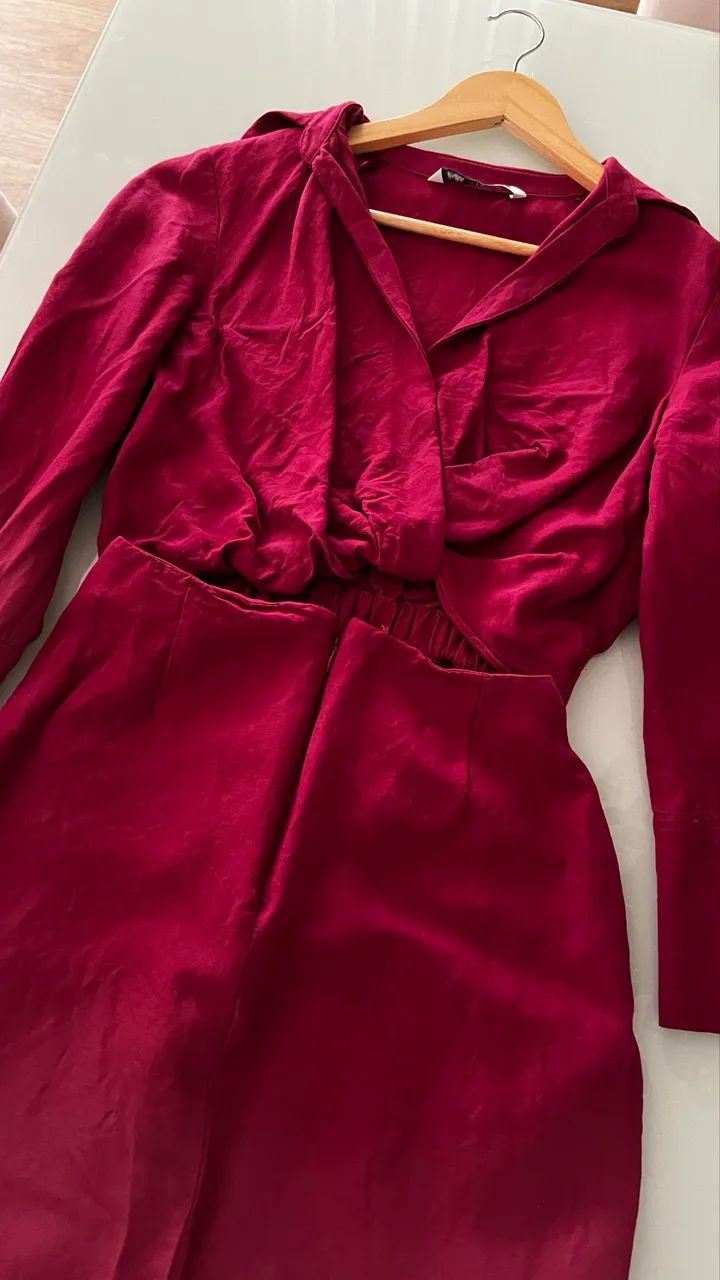 CONJUNTO SAIA E BLUSA LINHO ZARA P  - Foto 4