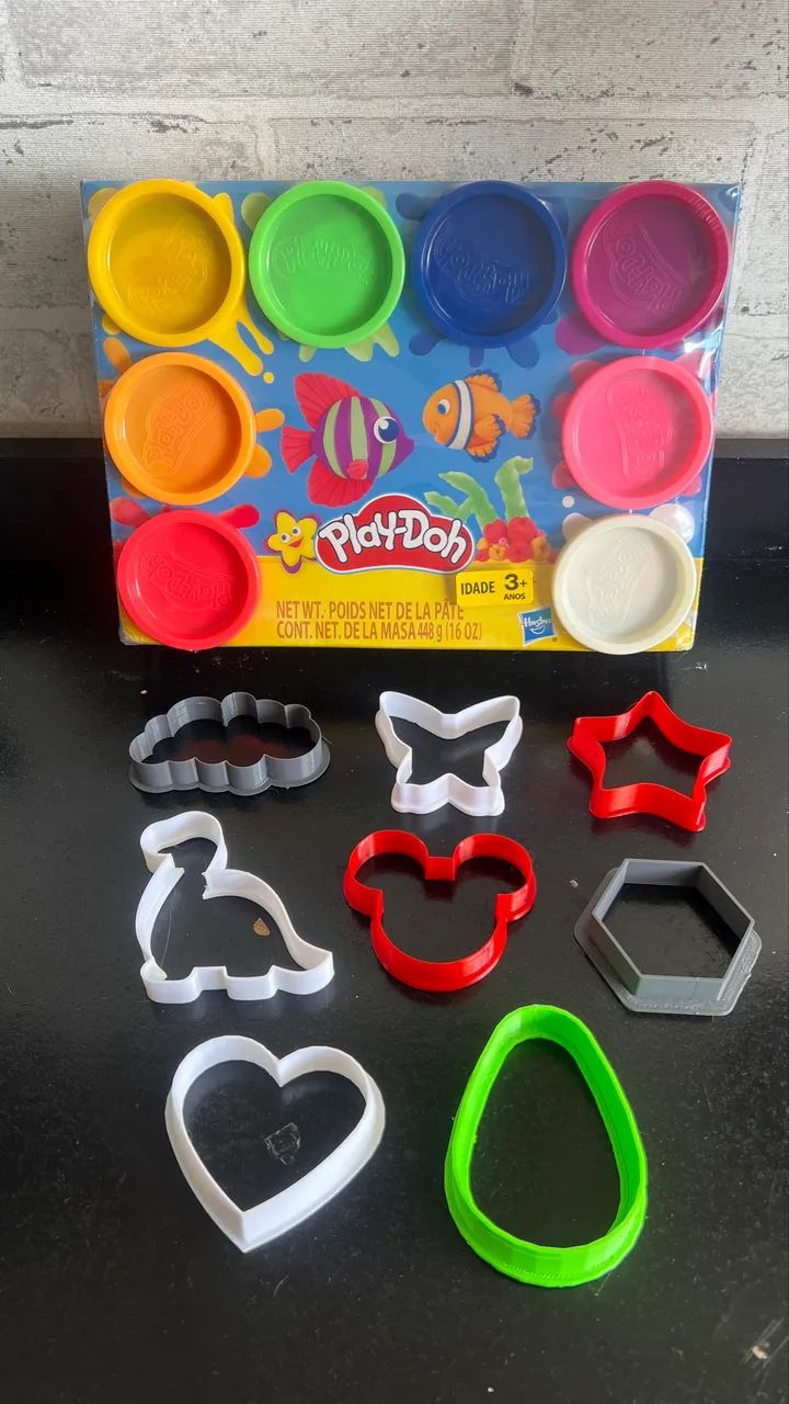 Kit massinha playdoh + cortadores  - Foto 2