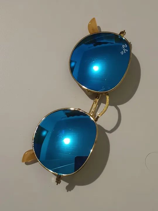 Óculos de sol Ray-Ban redondos azul