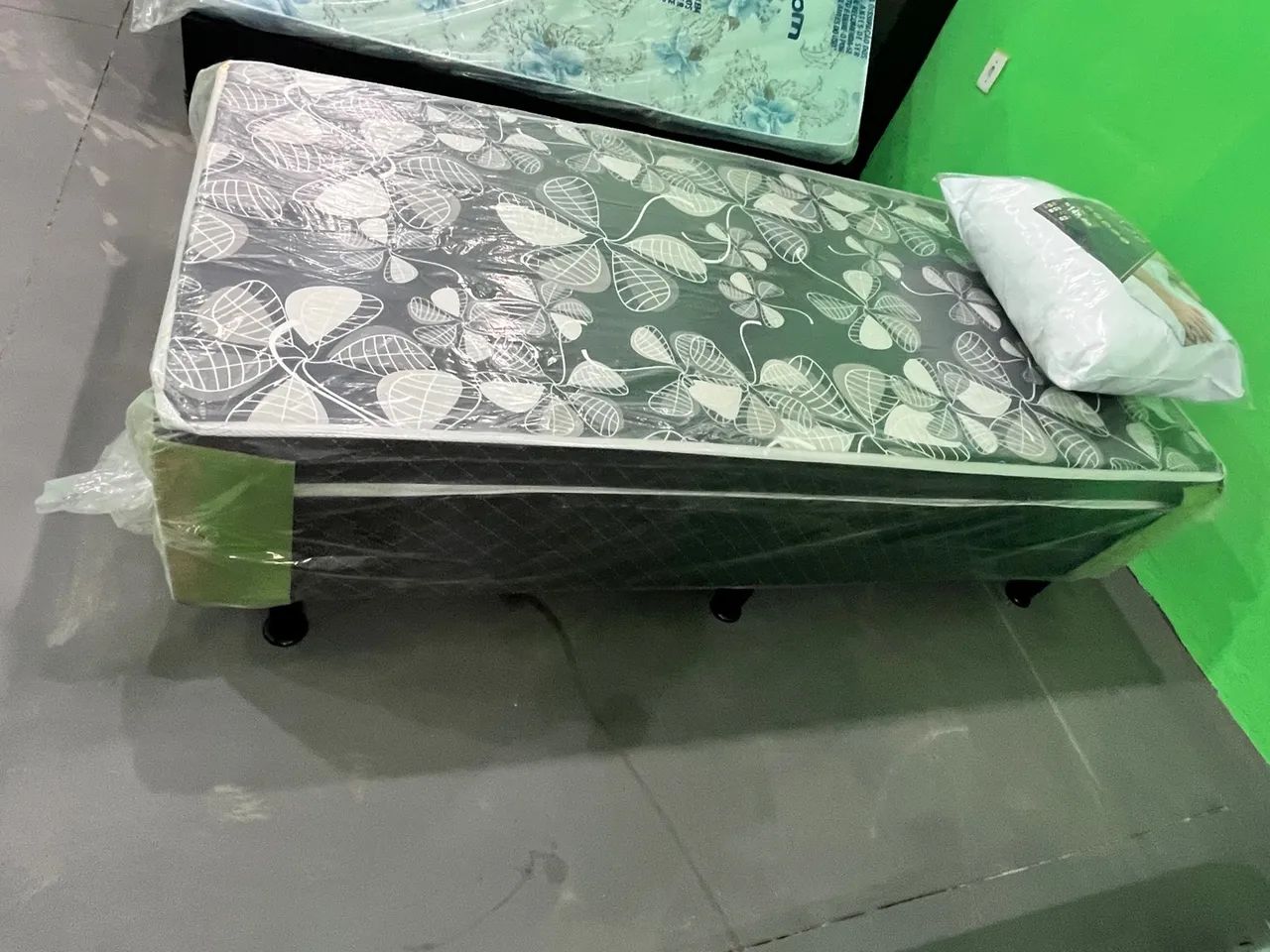 Cama box solteiro D-28 a pronta entrega ou retirada em loja - Foto 3