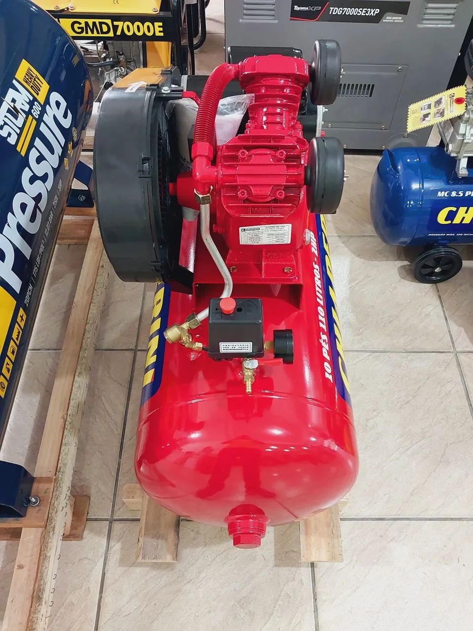 Compressor de Ar Chiaperini 10 pés 140psi 110L Profissional (Loja) - Foto 5