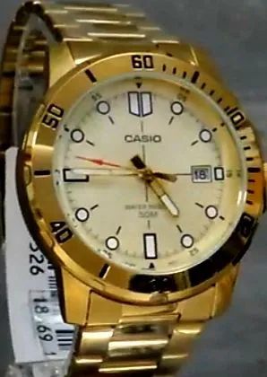 Relógio Casio Dourado MTP-VD01G-9EV - Foto 4