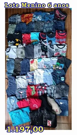 Lote de desapegos de Roupas Meninos 6 anos