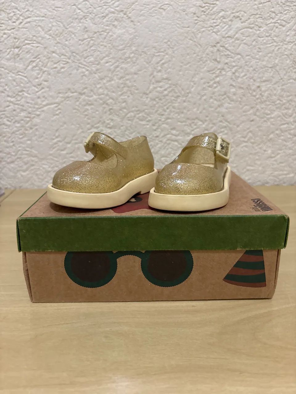 Mini Melissa - Amarelo Gliter TAM 17/18 - Foto 3