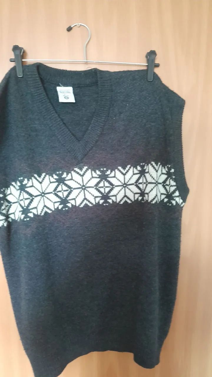 Sueter cinza e branco - Foto 2