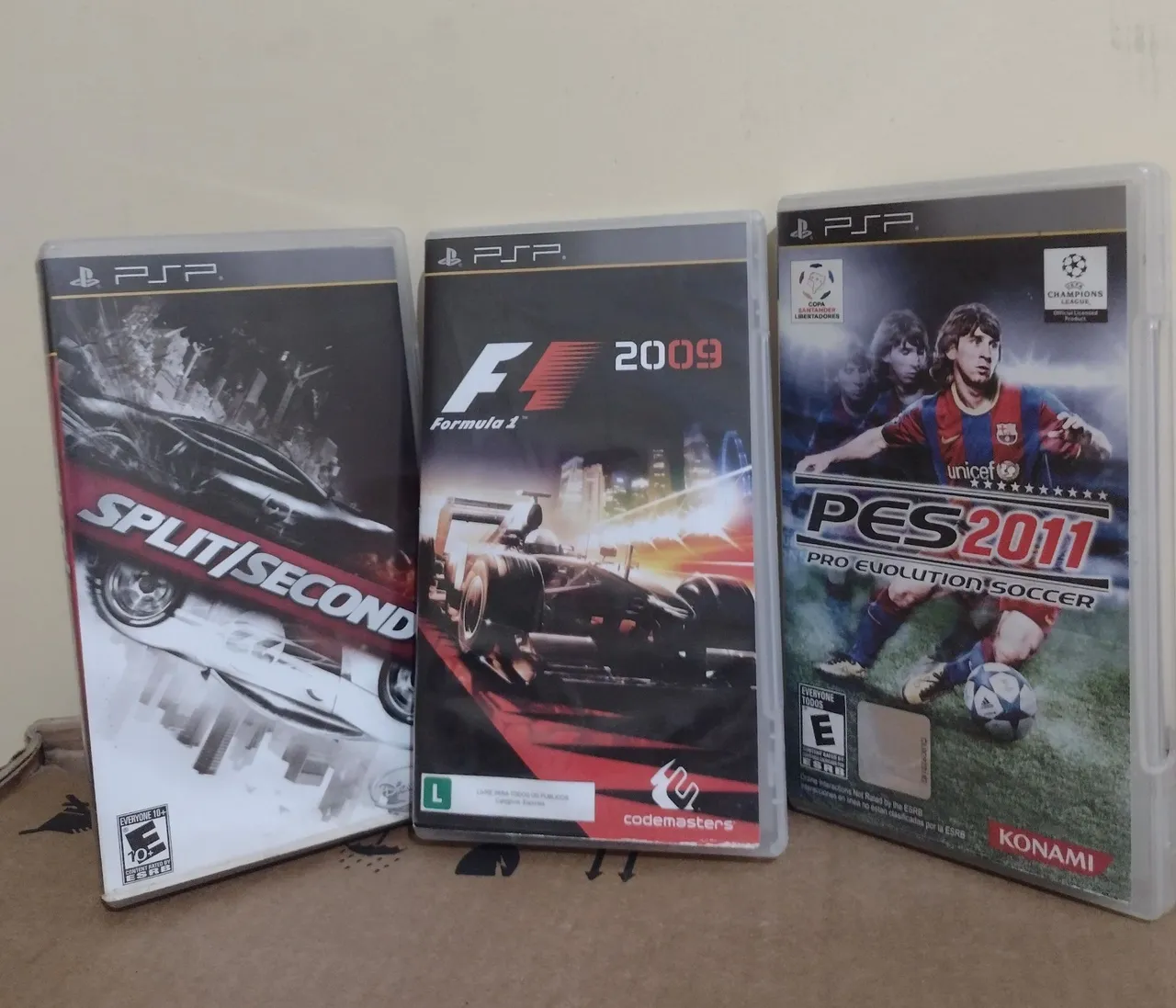 Jogos PSP: Split/Second, F1 2009 e PES 2011