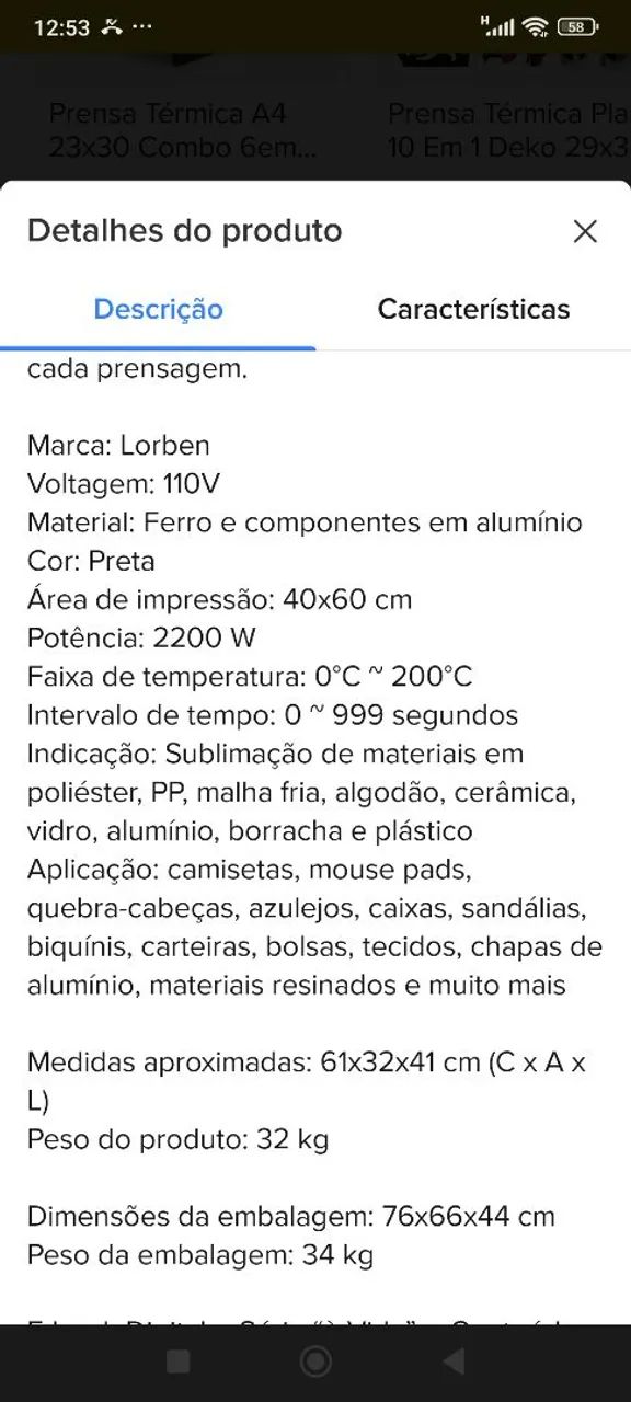 Prensa plana sublimação  - Foto 6