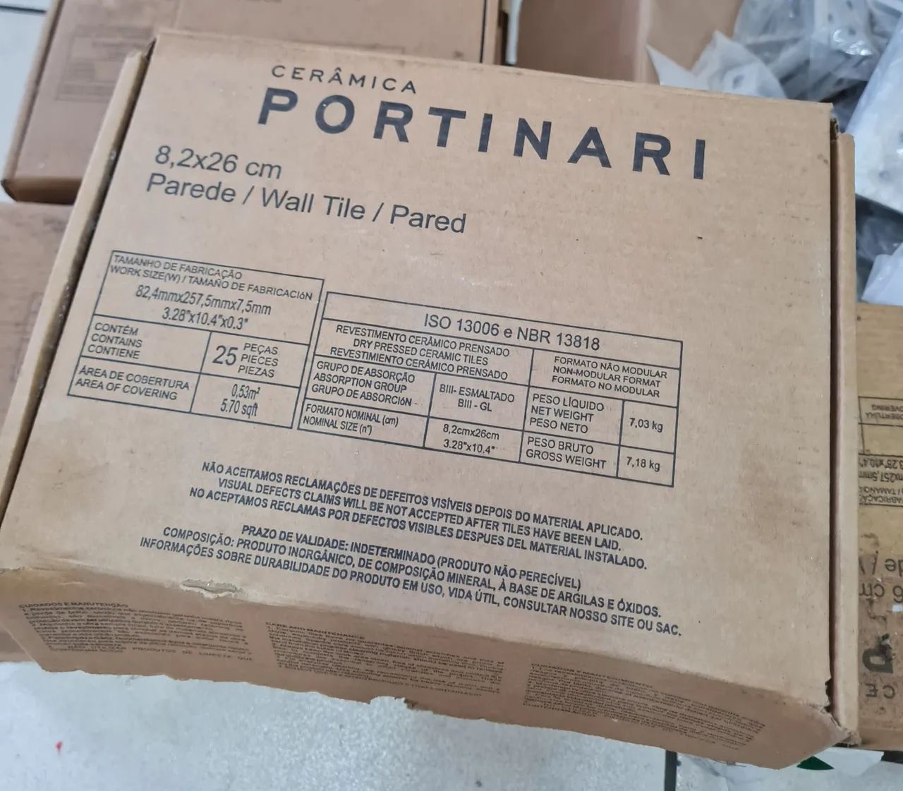 Revestimento Cerâmico Portinari de Parede 8,2x26cm - Foto 3