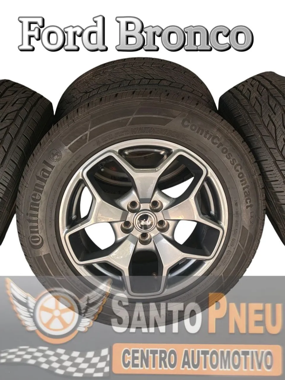 Rodas originais Ford Bronco aro 17 com pneus