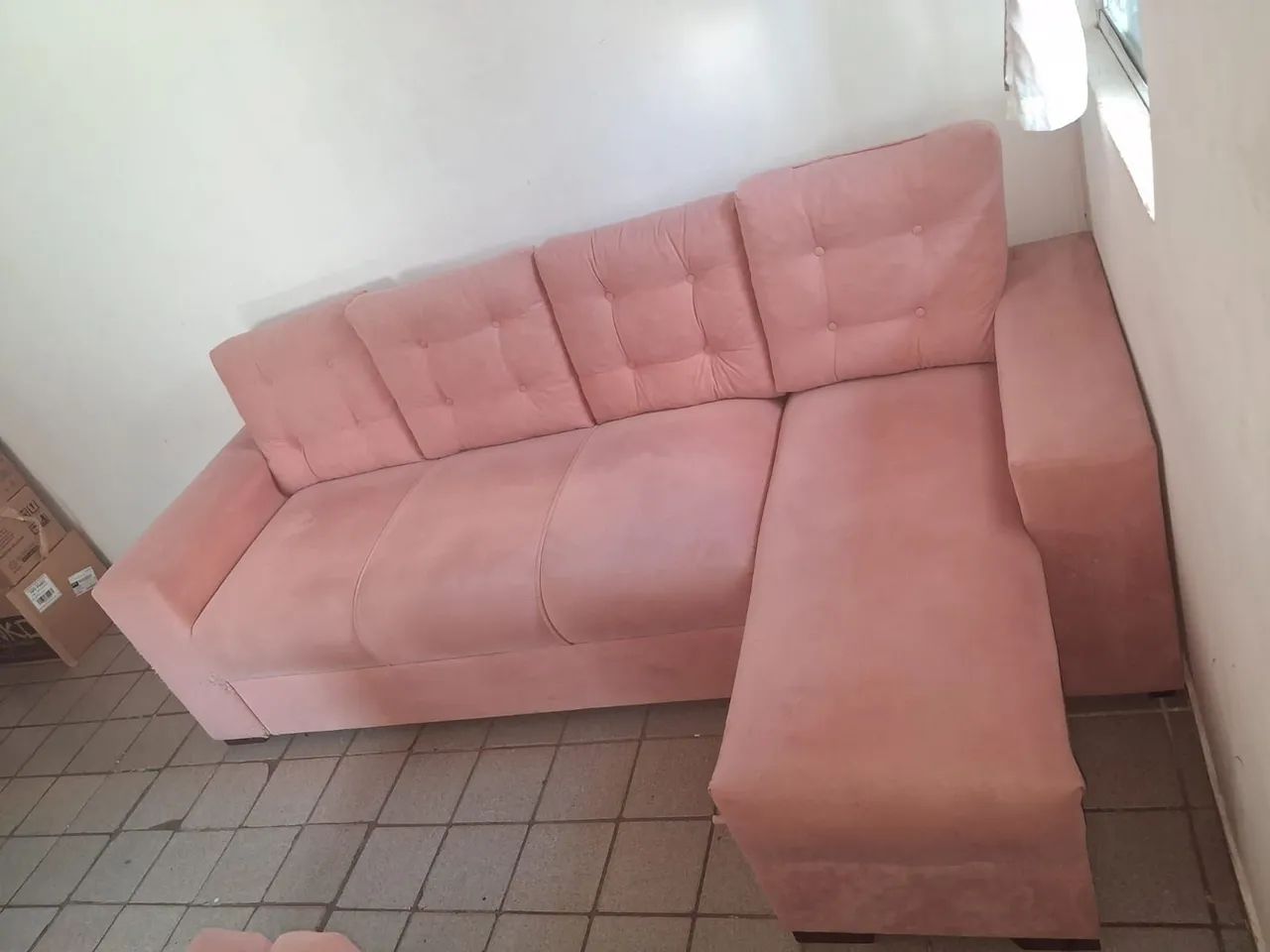 Sofá Rosa Retrátil  - Foto 3