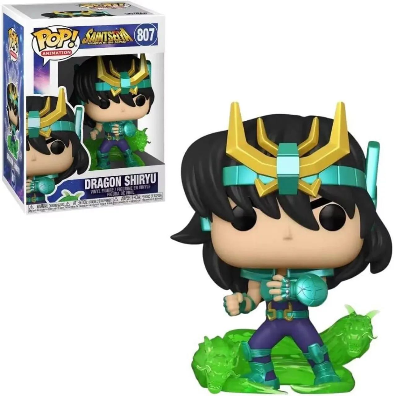 Boneco POP Shiryu de Dragão Cavaleiros do Zodíaco 