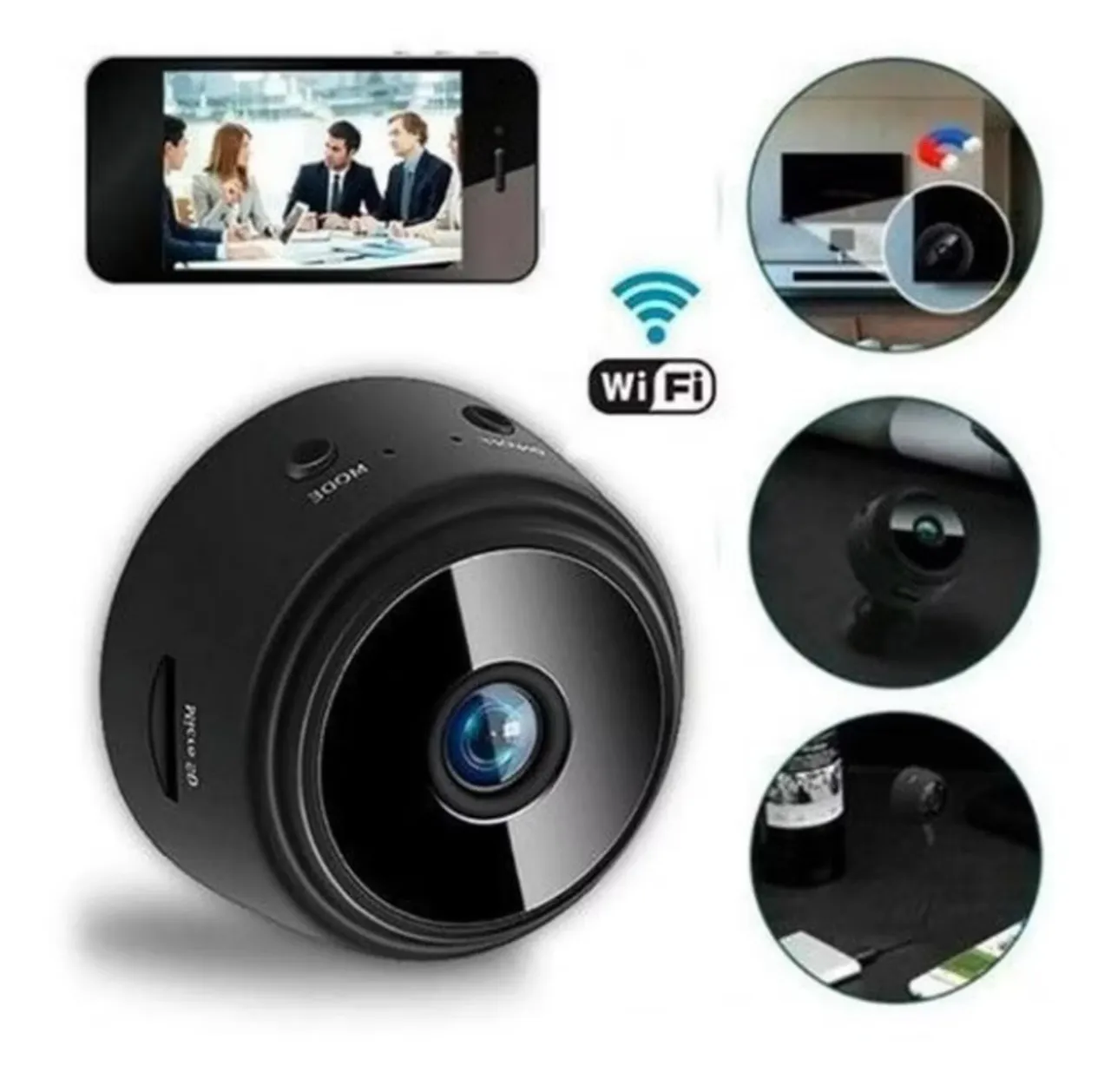 Mini Câmera de Segurança Wi-Fi HD - Filmadora Espiã