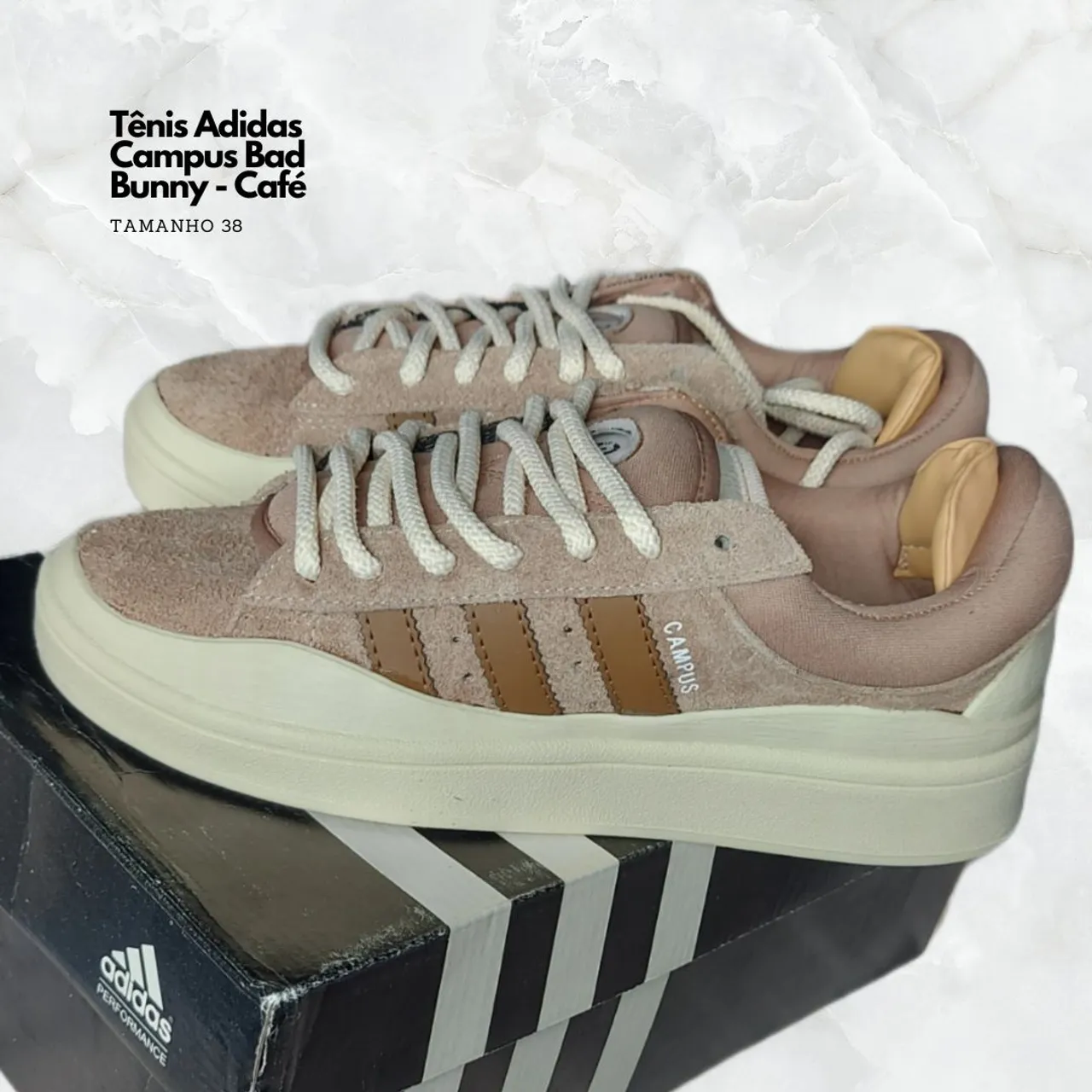 Adidas Campus Bad Bunny Café - 38 (ORIGINAL)