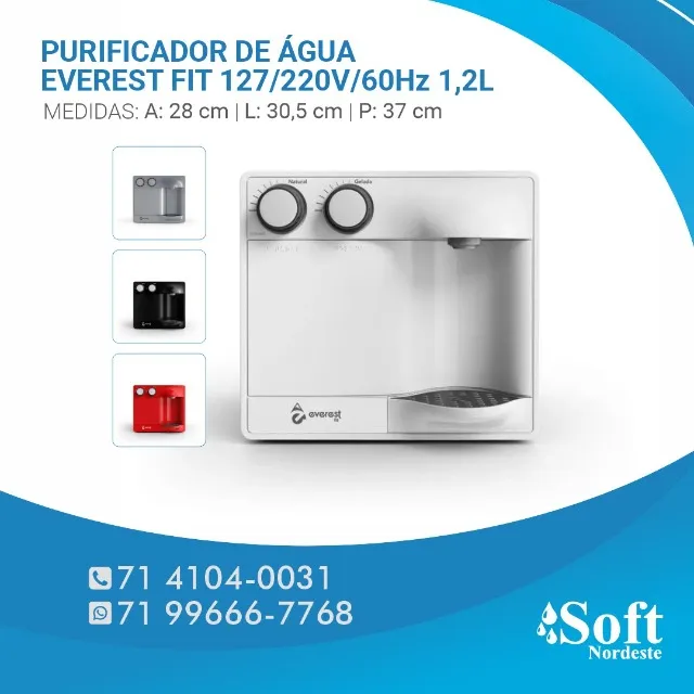 Purificador de Água Everest [Fit - Slim - Start] Filtro Refil