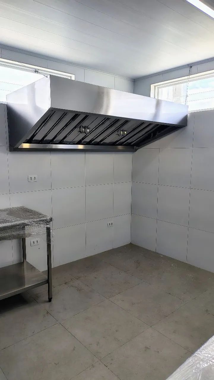 Coifa  em inox bancada em inox pia de inox   - Foto 5
