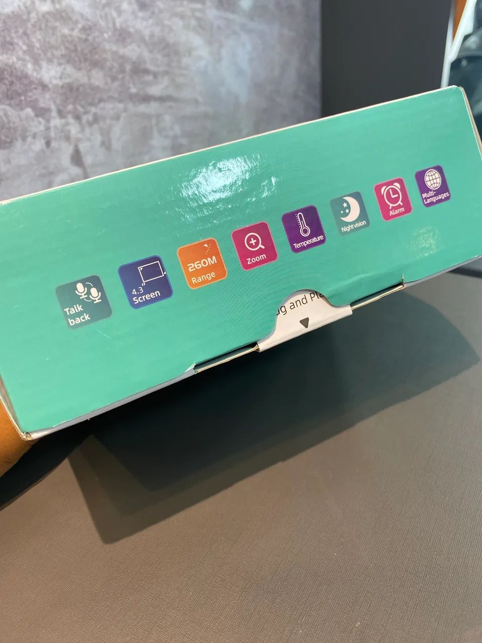 TakTark Babá Eletrônica Câmera, 4.3" Monitor de Bebe, Sem Wi-Fi, 2 Way Audio - Foto 4