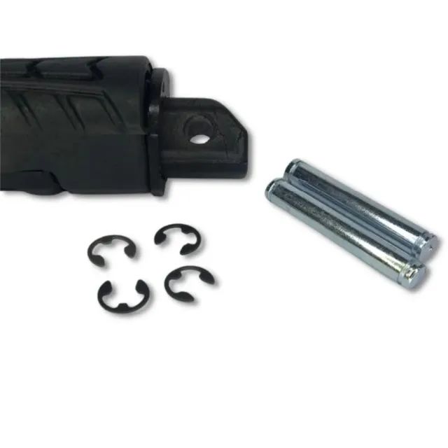 Kit Par Pedaleira Traseira Preto Epox Honda Cg 160 Titan 160 Fan 160 Start 160 Cb Twister - Foto 4