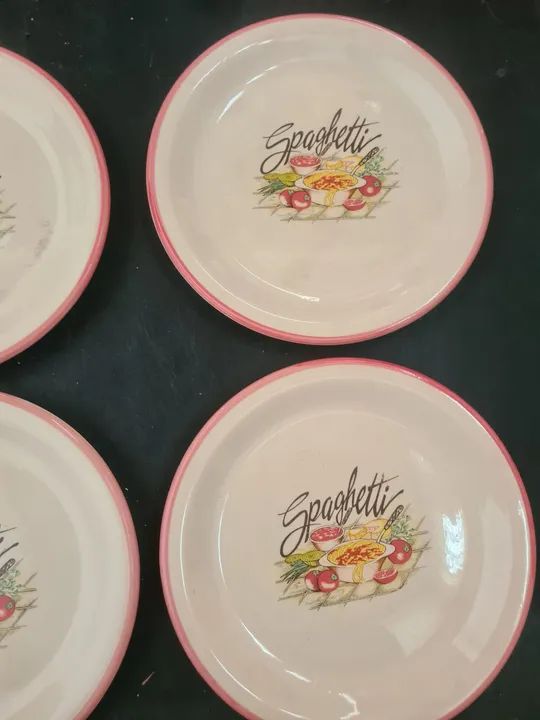 Jogo de 6 pratos de cerâmica Spaghetti - Foto 6