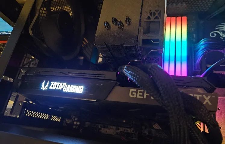 Placa de vídeo Zotac RTX 3070 8GB Dual Fan LED - Na caixa!