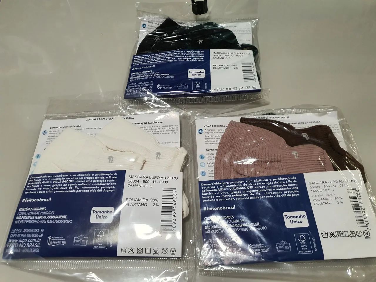 Máscara de proteção facial Lupo - Pacote com 2 unidades - Foto 2