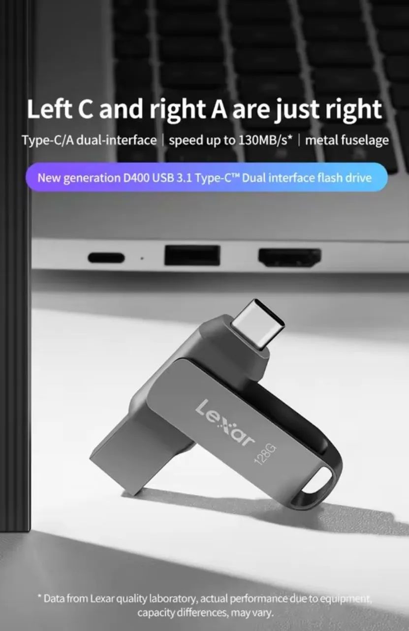 Pendrive Lexar 128GB Dual Interfase USB-C/A - Foto 4