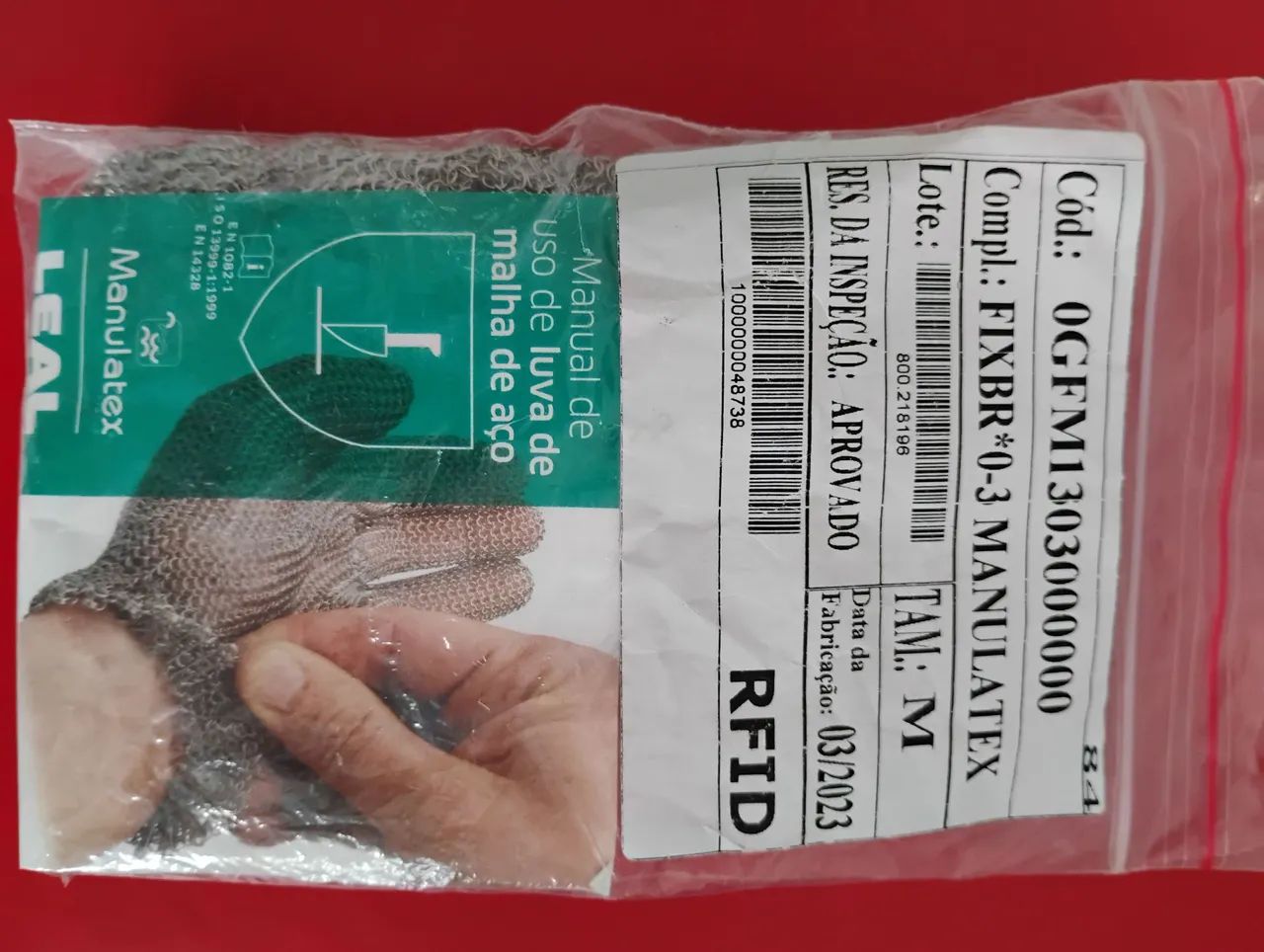 Luva de Aço Malha para Segurança - Foto 2