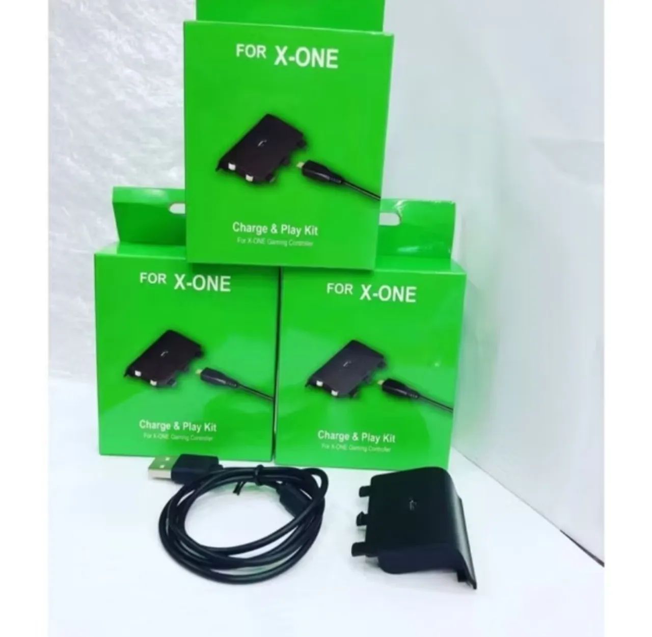 Bateria Recarregável P/ Controle Xbox One + Cabo USB Carregador V8