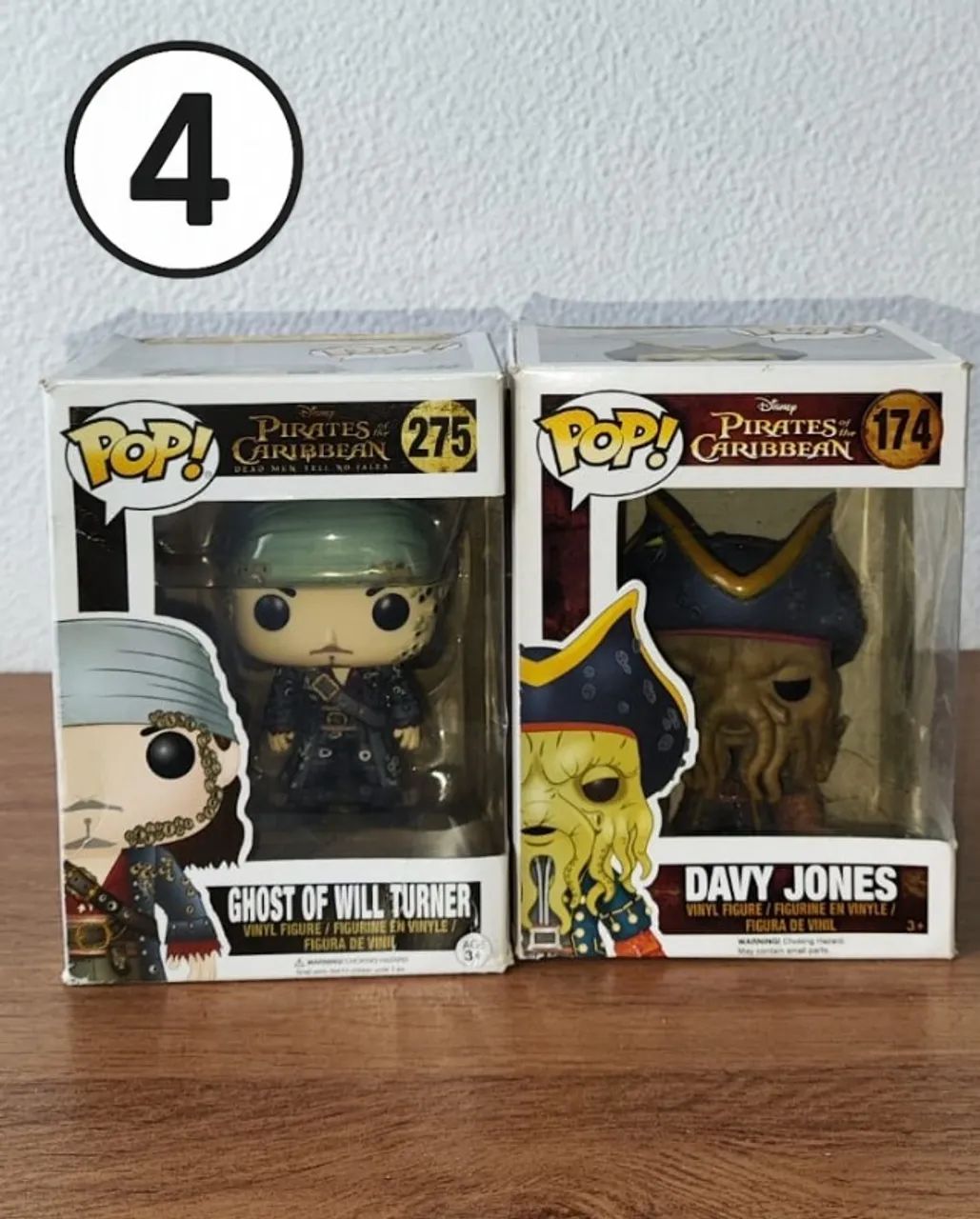 Conjunto Funko Pop Piratas do Caribe