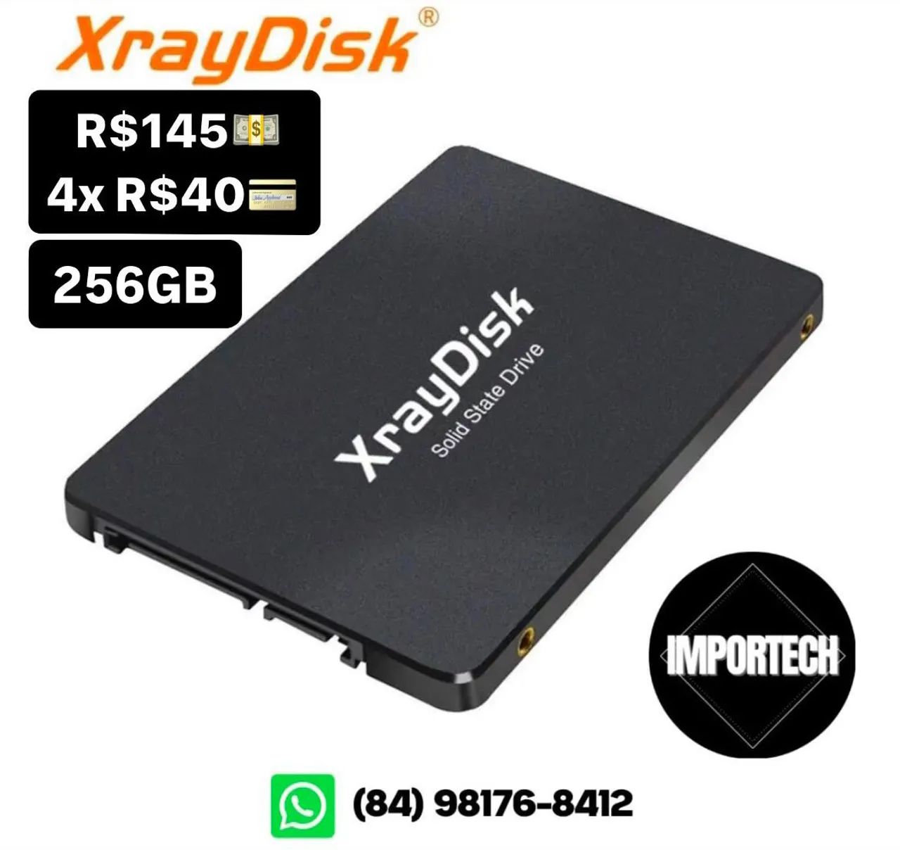 SSD de 256GB XrayDisk sata lll. @importech_084