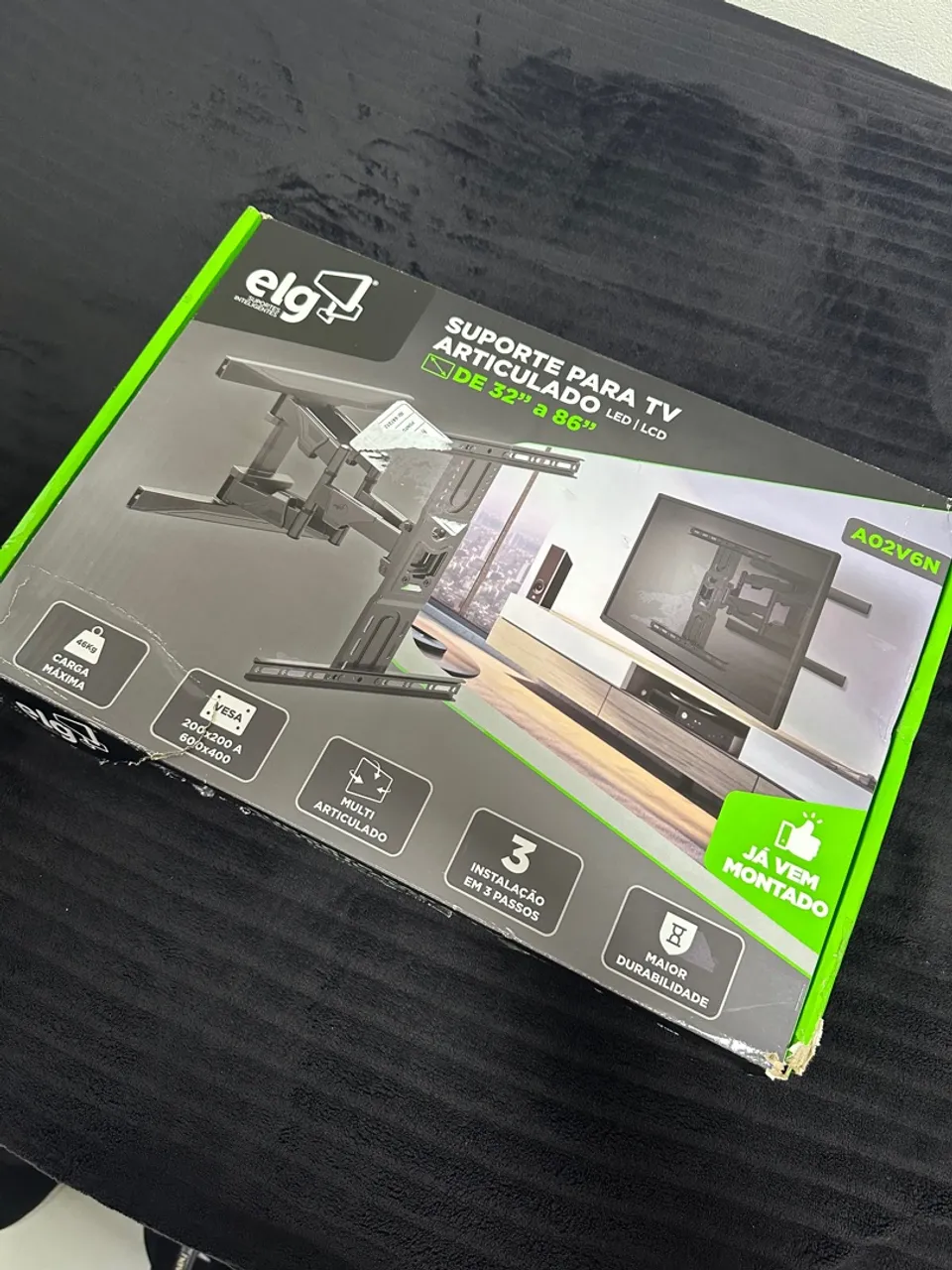Suporte ELG A02V6N para TV multi articulado LED-LCD 32" a 86" polegadas