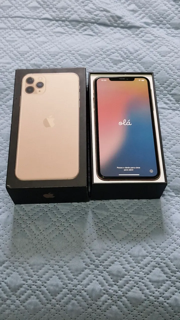 IPHONE 11 PRO MAX 256GB - DOURADO (Cartão até 6x sem juros)