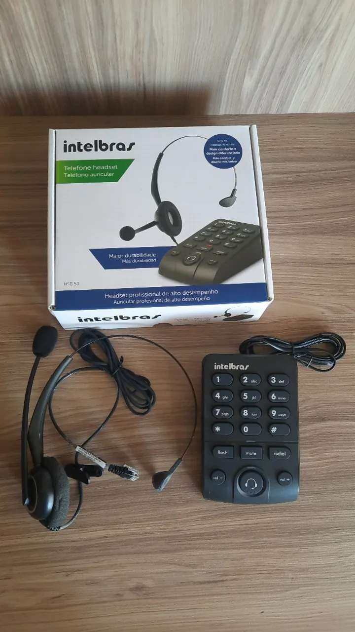 Telefone Headset Intelbras HSB50