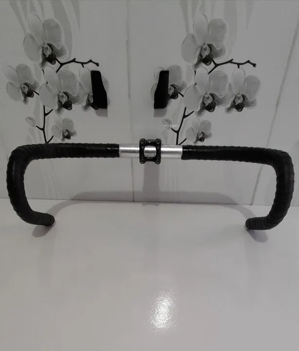 GUIDÃO INOX P/ SPEED 46MM + MESA CARBONO
