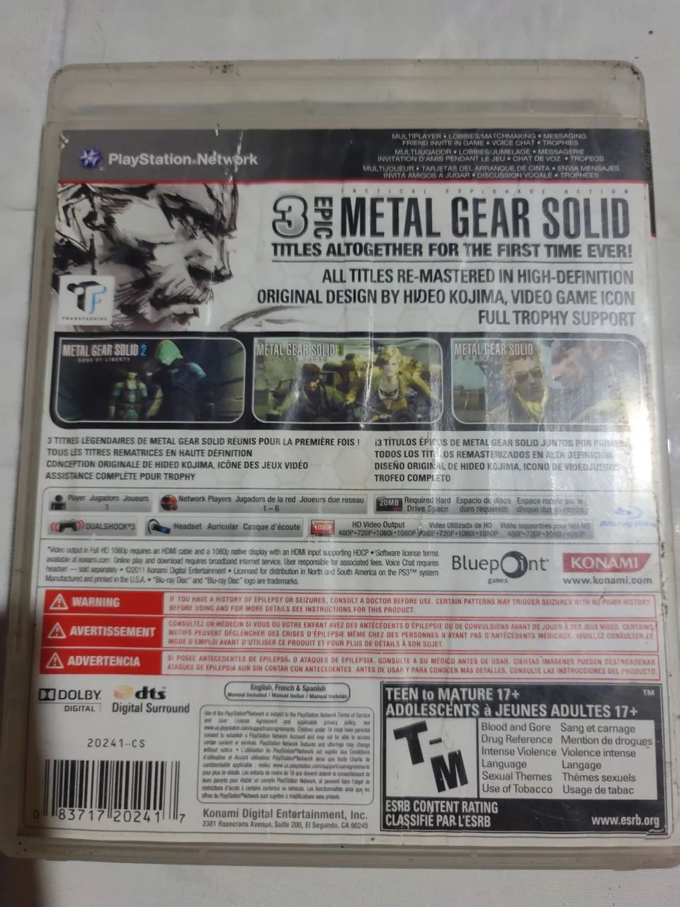 Metal Gear Solid HD Collection PS3 - Foto 2