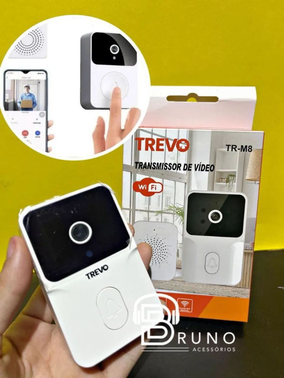 Campainha inteligente com câmera wifi  - Foto 2