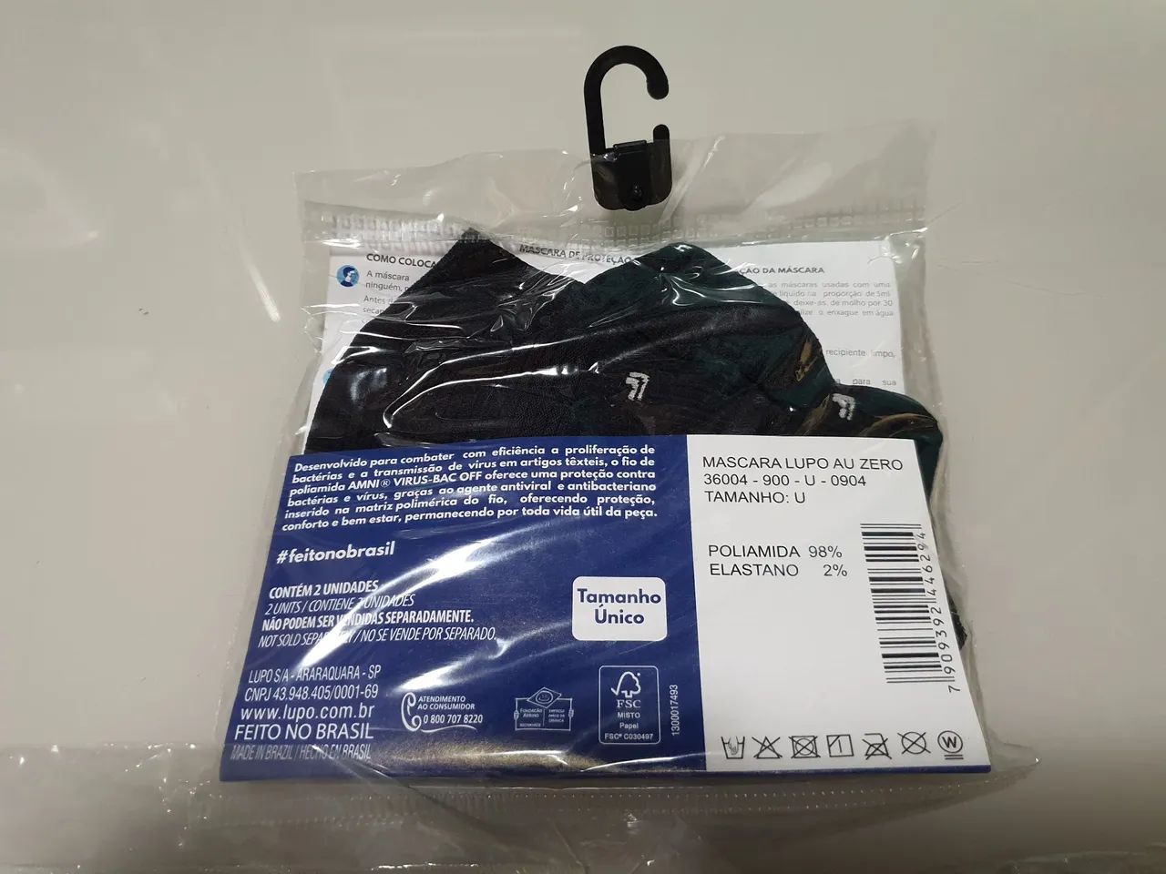 Máscara de proteção facial Lupo - Pacote com 2 unidades - Foto 3
