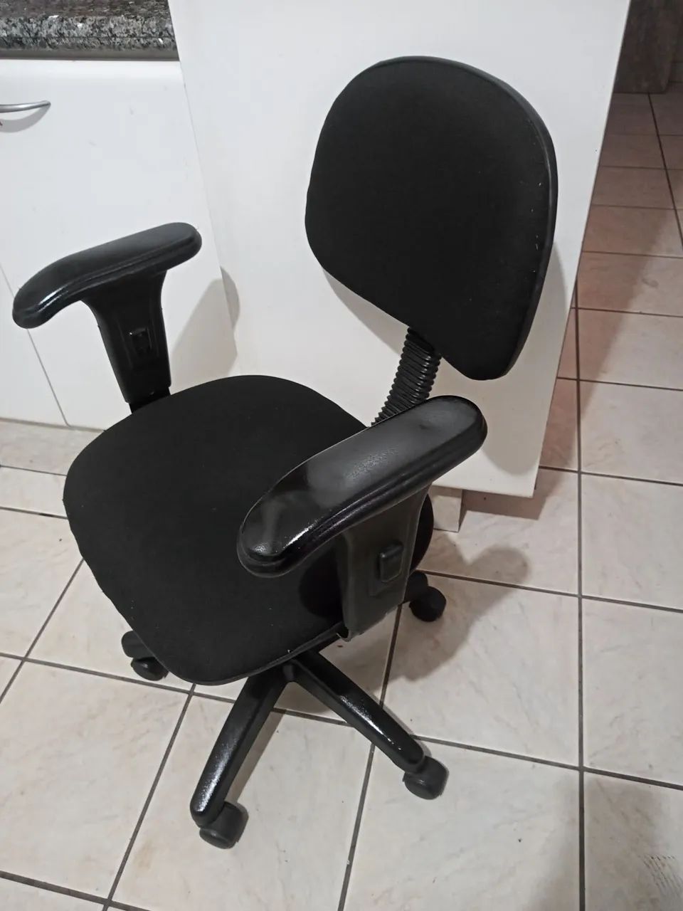 Cadeira de Escritório Giratória Preta - Foto 3