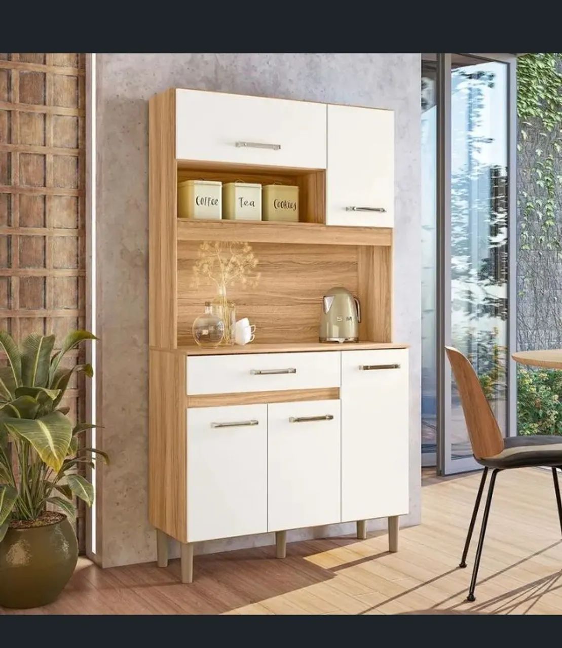 Armário de cozinha off-white 