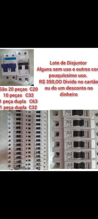 Lote de Disjuntores - Diversos modelos e marcas - Instalações Elétricas ...