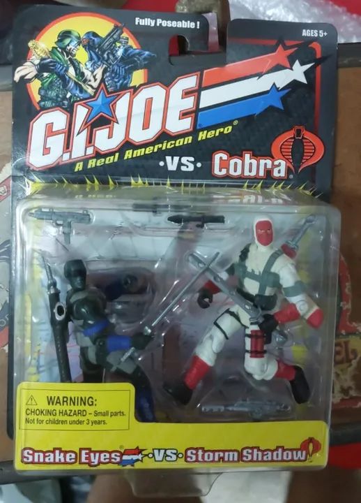 Snake Eyes vs Storm Shadow - Gi Joe - Comandos em Ação - Lacrado