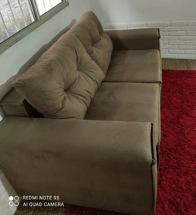 Sofá retrátil 2 lugares em suede.Entrego grátis HOJE.. - Foto 6