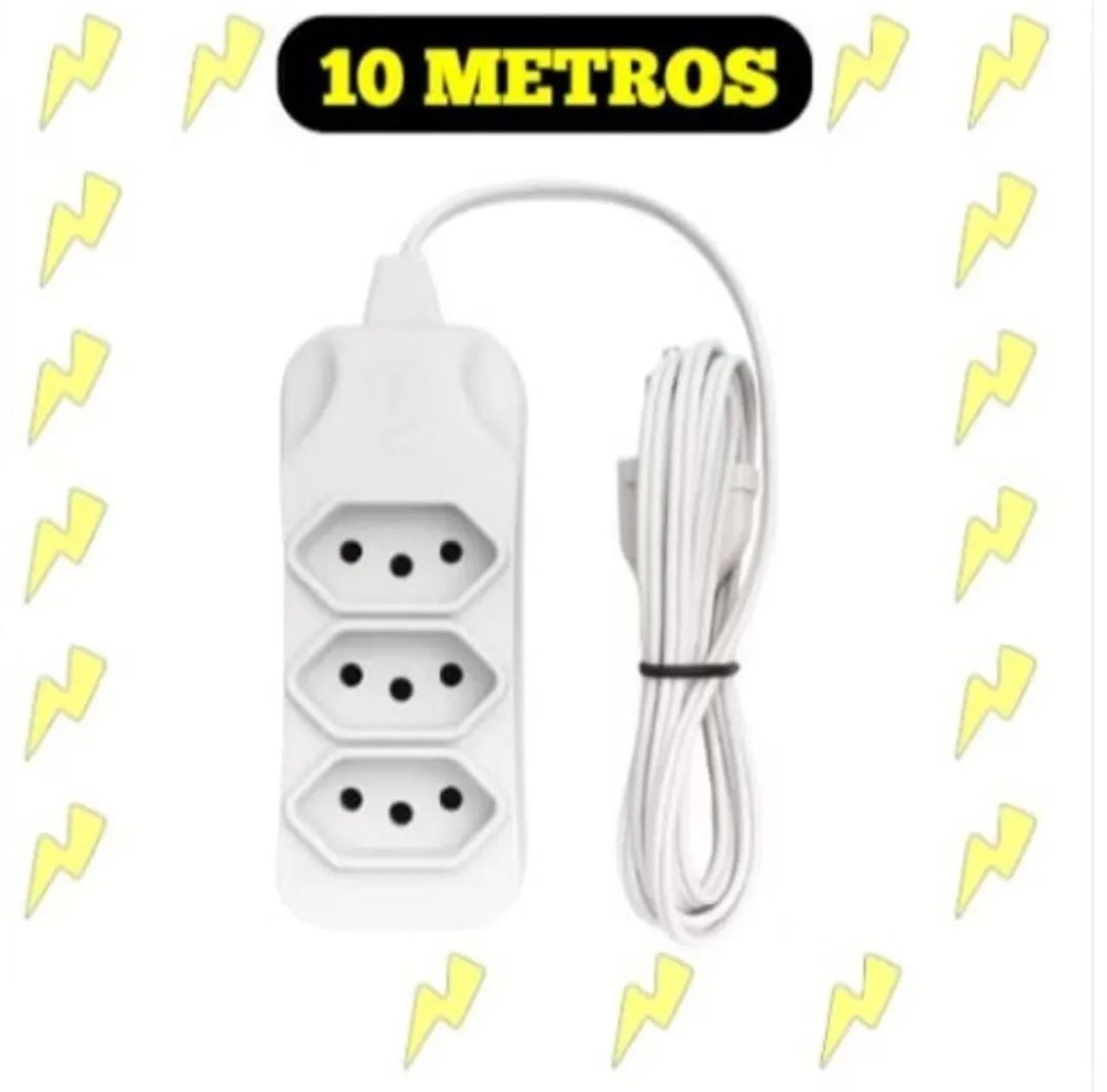 Extensão elétrica tripolar 10 metros 