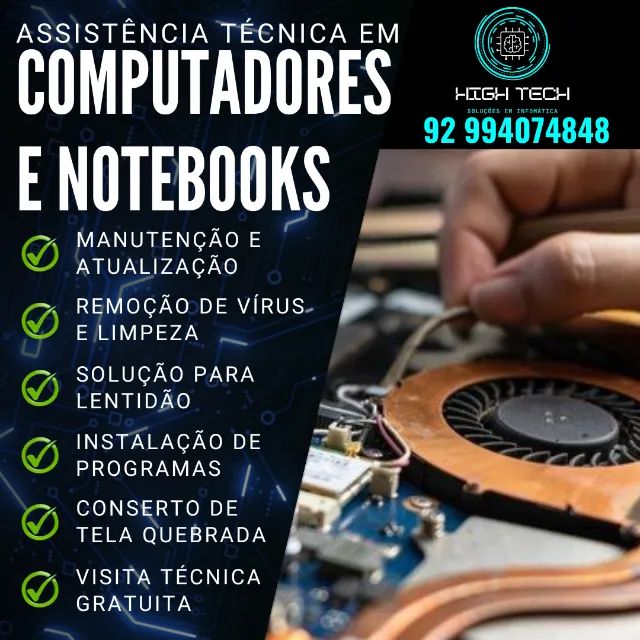  CONSERTO DE NOTEBOTEBOK E COMPUTADORES