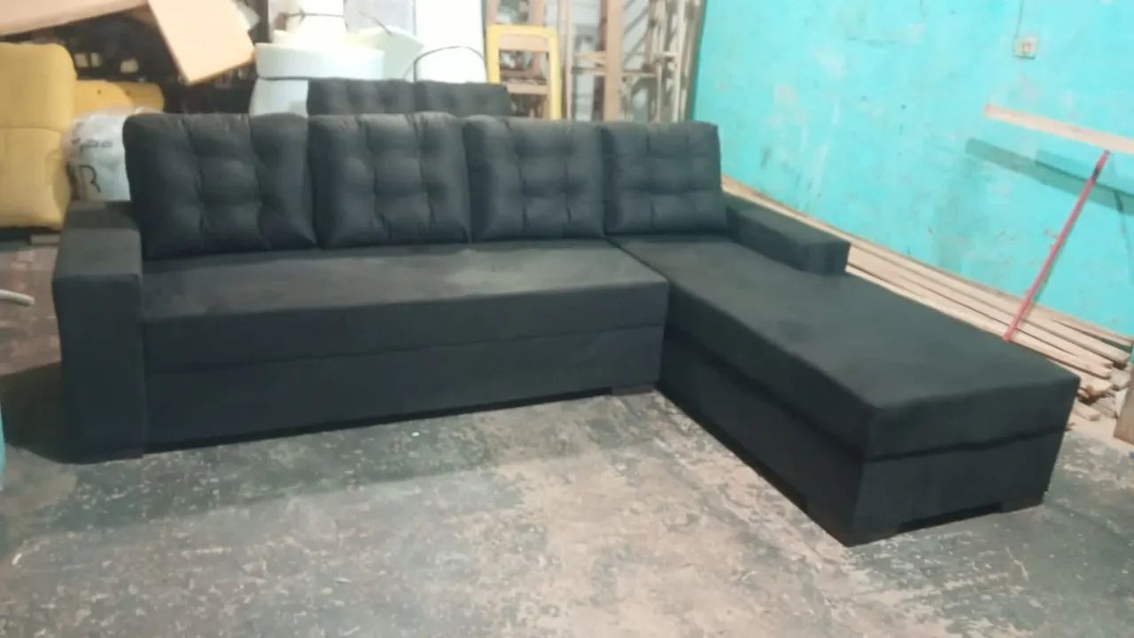 Sofá L grande fabricamos outras cores tamanhos  - Foto 2