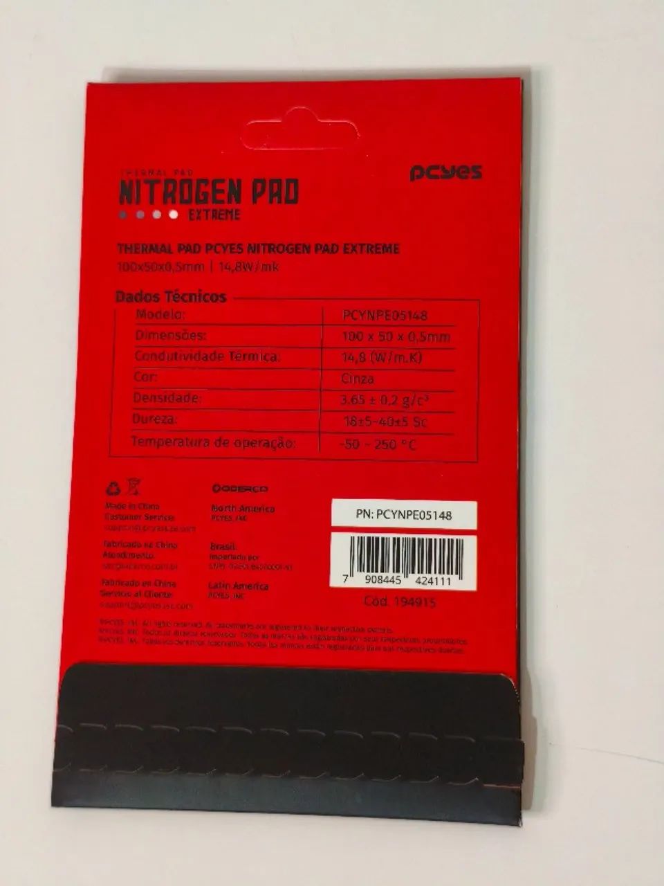 THERMAL PAD NITROGEN EXTREM 0,5 MM - PCYES (1 UNIDADE) - Foto 2