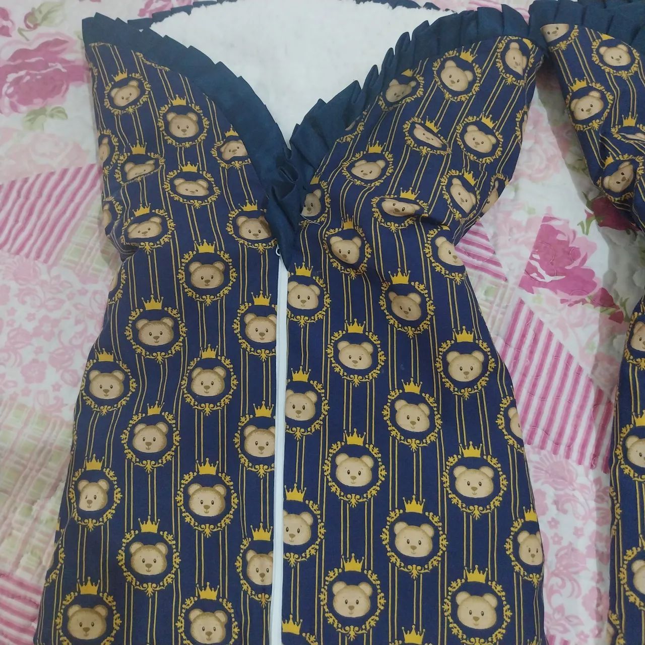 Saco de Dormir Bebê Urso Azul