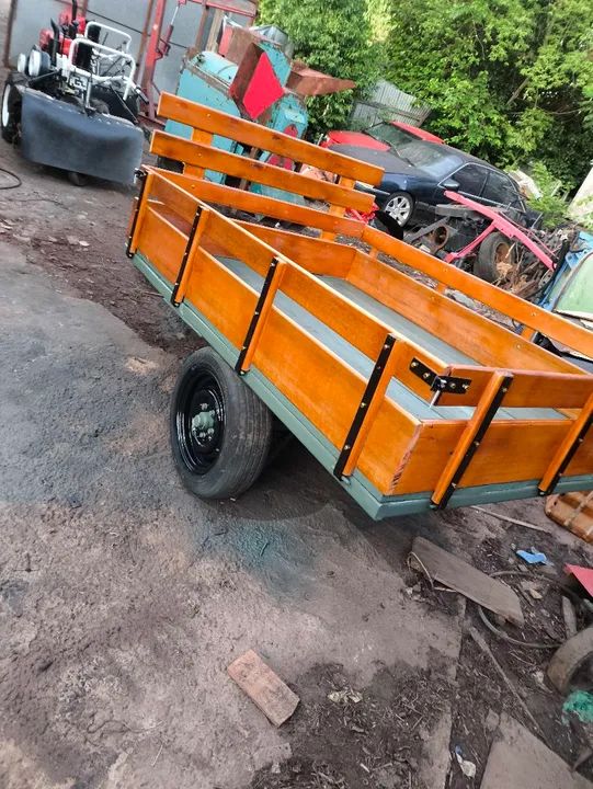 Carreta para micro trator yanmar Tobata  - Foto 4